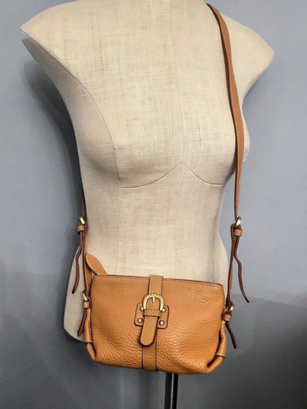 Dooney & Bourke Pumpkin Orange Leather Crossbody Bag